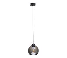 Keter Lighting Luster na lanku UNO 1xE27/60W/230V čierna/dymová