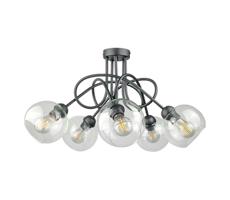 Keter Lighting Prisadený luster EVIE 5xE27/60W/230V antracit/číra