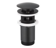 KFA Armatura KFA Armatura 660-254-81- Umýv. výpust s prepadom CLICK-CLACK pr. 6,6 cm m. čierna