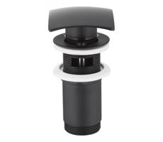 KFA Armatura KFA Armatura 660-454-81 - Umývadl. výpust s prepadom CLICK-CLACK 7x7 cm m. čierna