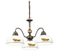 Kolarz Kolarz 731.83.121 - Luster na reťazi NONNA 3xE27/75W/230V víno/jahody