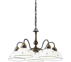 Kolarz Kolarz 731.85.20 - Luster na reťazi NONNA 5xE27/75W/230V zelená