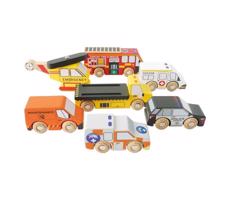 Le Toy Van Set záchranných autíčok s vrtuľníkom