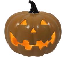 - LED Keramická tekvica HALLOWEEN LED/3xLR44/teplá biela