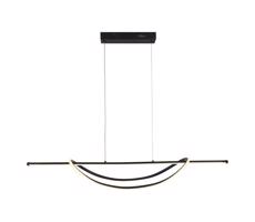 LED Luster na lanku AMBAR LED/35W/230V čierna