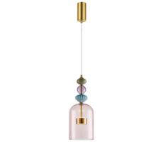 LED Luster na lanku ARTE LED/12W/230V pr. 16 cm mosadz