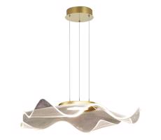 LED Luster na lanku LARGO LED/16W/230V zlatá