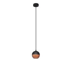 LED Luster na lanku MIDWAY 1xGU10/4,8W/230V čierna/medená