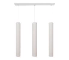 LED Luster na lanku TUBA 3xGU10/4,8W/230V biela