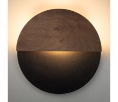 LED Nástenné svietidlo LUNA LED/7W/230V pr. 36 cm čierna/hnedá