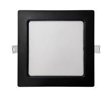 LED Podhľadové svietidlo SQUARE LED/12W/230V 4000K 17x17 cm čierna