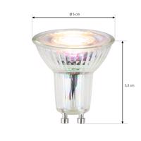 LED reflektor GU10 3W 3 000 K 36° sklo