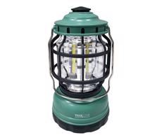 LED Stmievateľná prenosná kempingová lampa 3xLED/3W/3xAA IPX4 zelená