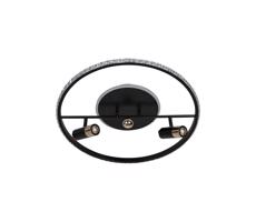 LED Stmievateľné stropné svietidlo LED/60W/230V 3000-6500K čierna +diaľkové ovládanie