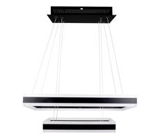 LED Stmievateľný luster na lanku LED/113W/230V 3000K čierna