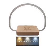 LED Stolná lampa s bezdrôtovým nabíjaním LED/10W/5V 3000-7000K