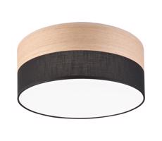 LED Stropné svietidlo SIRJA WOOD LED/20W/230V pr. 35 cm čierna/dub
