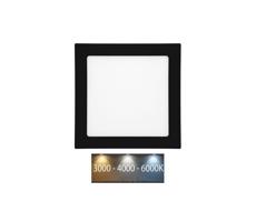 LED-WSQ-CCT/18W/CR- LED Podhľadové svietidlo RAFA LED/18W/230V IP44 čierna