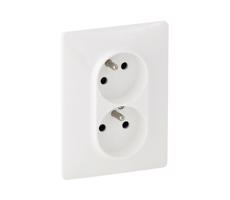 LEGRAND Legrand 753186 - Zásuvka domová VALENA LIFE 250V/16A 2x2P+T biela