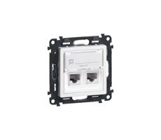 LEGRAND Legrand 75C5UB2 - Zásuvka dátová VALENA LIFE 2xRJ45 class 5E UTP biela