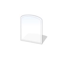 Lienbacher Sklo pod kachle 1200x1000x6 mm poloblúk