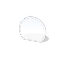 Lienbacher Sklo pod kachle 1200x1050x8 mm polokrúhle