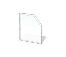 Lienbacher Sklo pod kachle 1250x1250x8 mm skosený štvorec