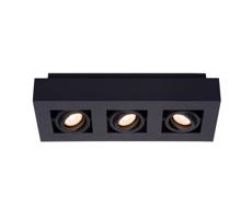 Lucide Lucide 09119/16/30 - LED Bodové svietidlo XIRAX 3xGU10/5W/230V čierna