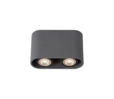 Lucide Lucide 09914/10/36 - LED Bodové svietidlo BENTOO 2xGU10/5W/230V šedá
