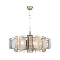 Luster Karmella, Ø 65 cm starožitná mosadz 8-pl.