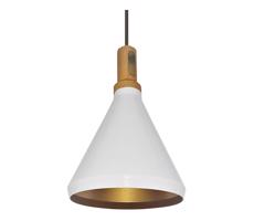 Luster na lanku 1xE27/60W/230V pr. 23 cm biela