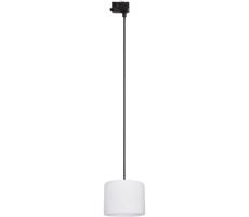 Luster na lanku 3-fáz. lišto. systému TRACER 1xE27/15W/230V pr. 20 cm čierna/biela