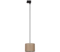 Luster na lanku 3-fáz. lišto. systému TRACER 1xE27/15W/230V pr. 20 cm čierna/hnedá