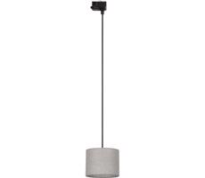 Luster na lanku 3-fáz. lišto. systému TRACER 1xE27/15W/230V pr. 20 cm čierna/šedá
