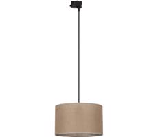 Luster na lanku 3-fáz. lišto. systému TRACER 1xE27/15W/230V pr. 38 cm čierna/hnedá