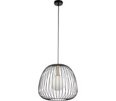 Luster na lanku BELL 1xG9/12W/230V pr. 33 cm čierna/zlatá