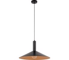 Luster na lanku CAPRI 1xE27/15W/230V pr. 50 cm čierna/medená