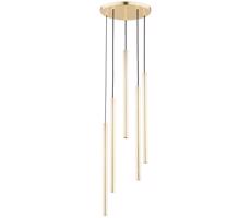 Luster na lanku COLLET 5xG9/40W/230V pr. 30 cm zlatá
