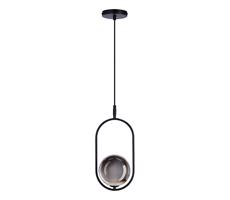 Luster na lanku CORDEL 1xG9/28W/230V čierna/dymová čierna