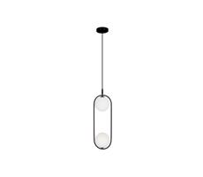 Luster na lanku CORDEL 2xG9/28W/230V čierna