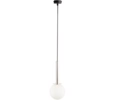 Luster na lanku DAISY 1xG9/12W/230V pr. 14 cm lesklý chróm/čierna/biela