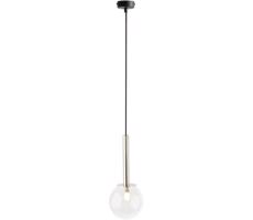 Luster na lanku DAISY 1xG9/12W/230V pr. 14 cm lesklý chróm/čierna/číra