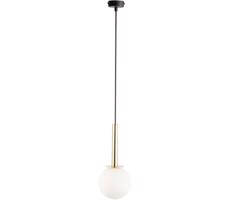 Luster na lanku DAISY 1xG9/12W/230V pr. 14 cm zlatá/čierna/biela
