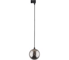 Luster na lanku do lištového systému TRACER 1xG9/8W/230V čierna/dymová čierna