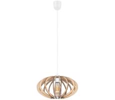 Luster na lanku EARTH 1xE27/60W/230V biela/béžová