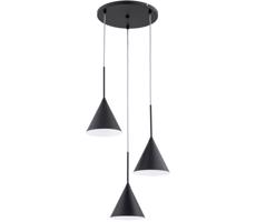 Luster na lanku FABO 3xE14/10W/230V čierna