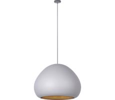 Luster na lanku LAVA 1xE27/15W/230V šedá/zlatá