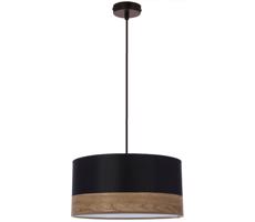 Luster na lanku PORTO 1xE27/60W/230V čierna/hnedá