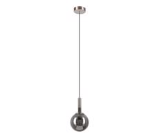 Luster na lanku ROLLO 1xE14/5W/230V matný chróm/dymová