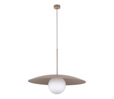 Luster na lanku SLATE 1xE27/15W/230V pr. 65 cm béžová